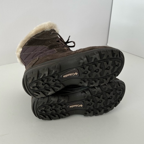 Columbia Ice Maiden ii Boots Brown Quilted Winter Snow Boots size 7 - Picture 8 of 9